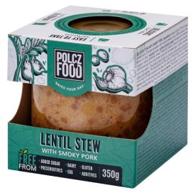 Šošovicový prívarok s údenou krkovičkou