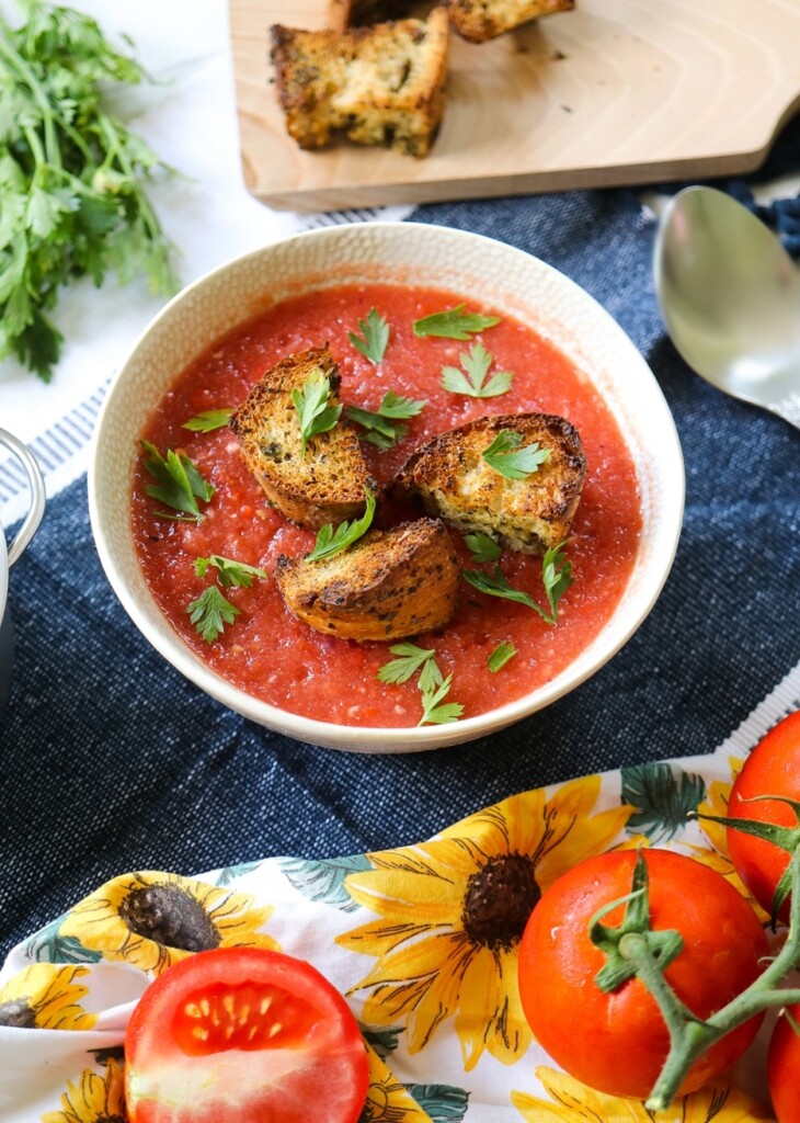 Paella mellé gazpacho